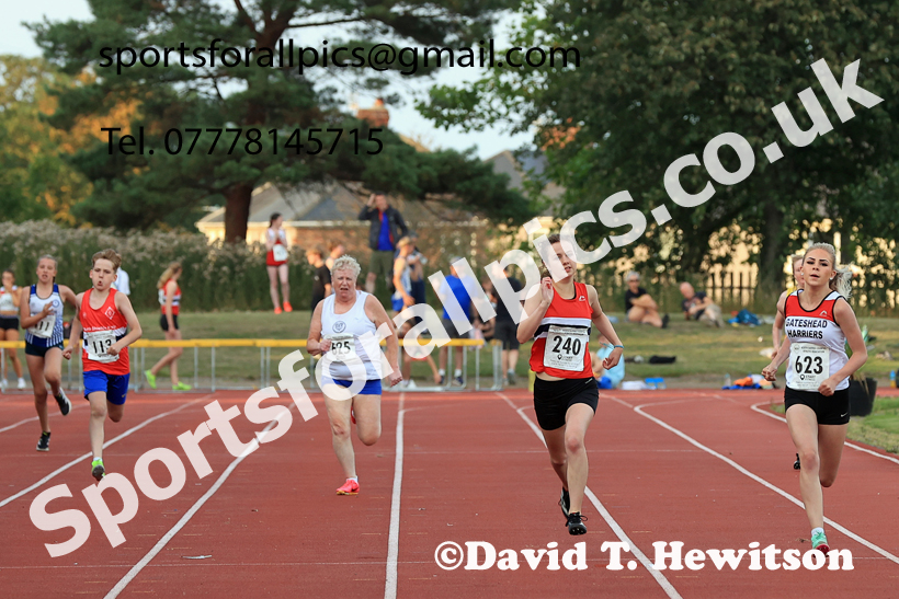 200 metres, 2025 NEGP No 6 Monkton, Wednesday, August 13th.  Photo: David T. Hewitson/Sports for All Pics